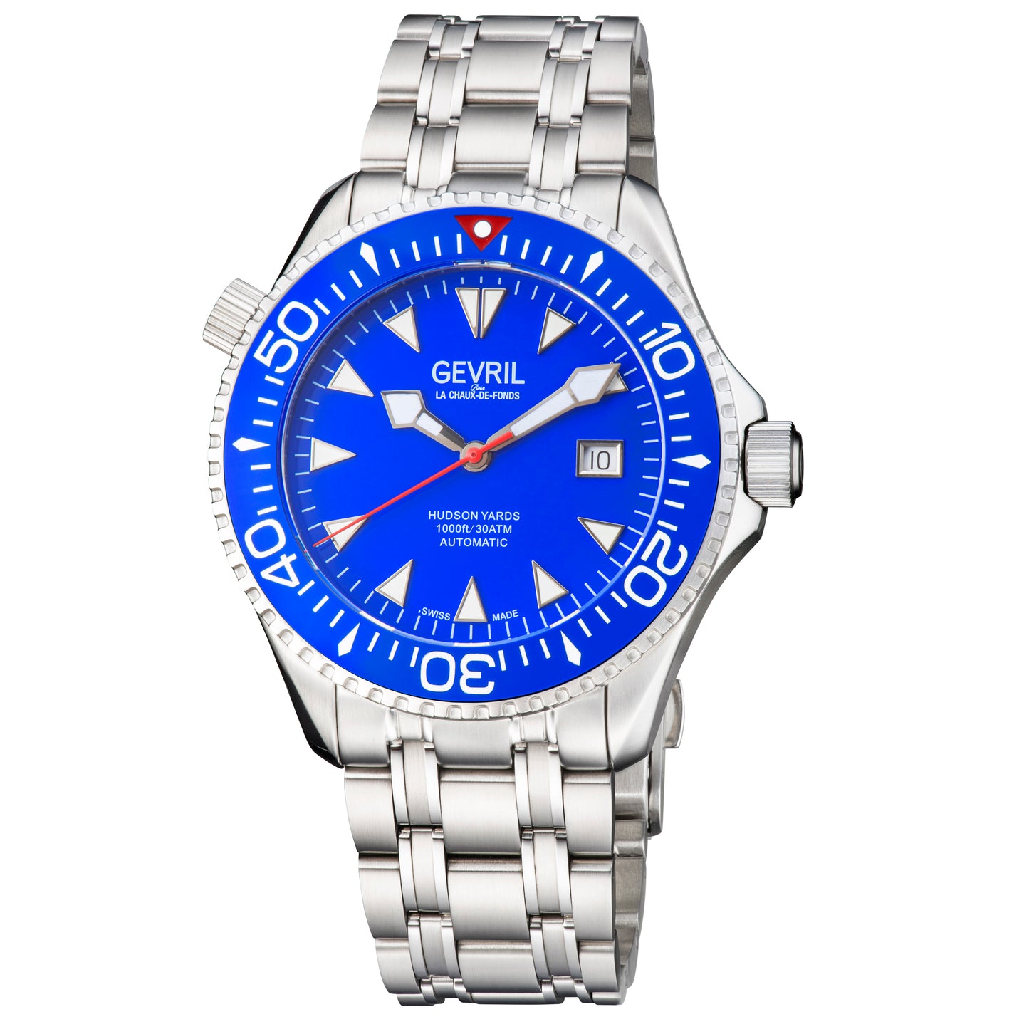 title:Gevril Men's Hudson Yards 43mm Automatic Watch 48801;color:Blue