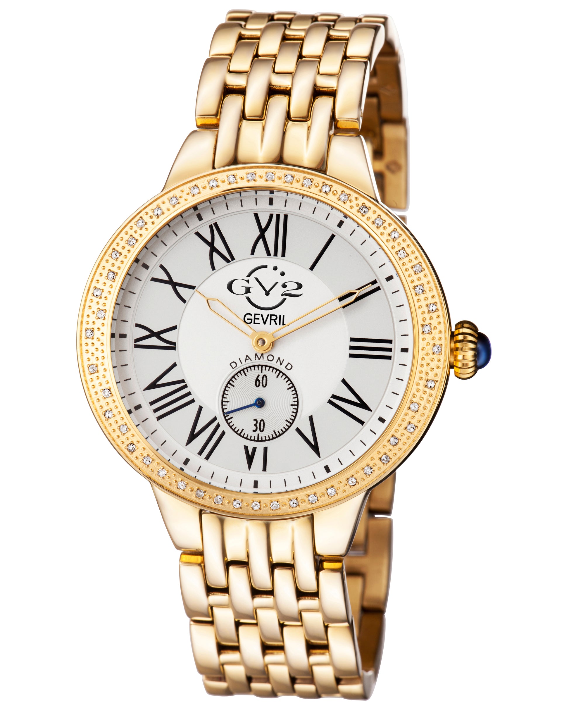 title:GV2 by Gevril Women's Astor 40mm Quartz Watch 9101;color:White