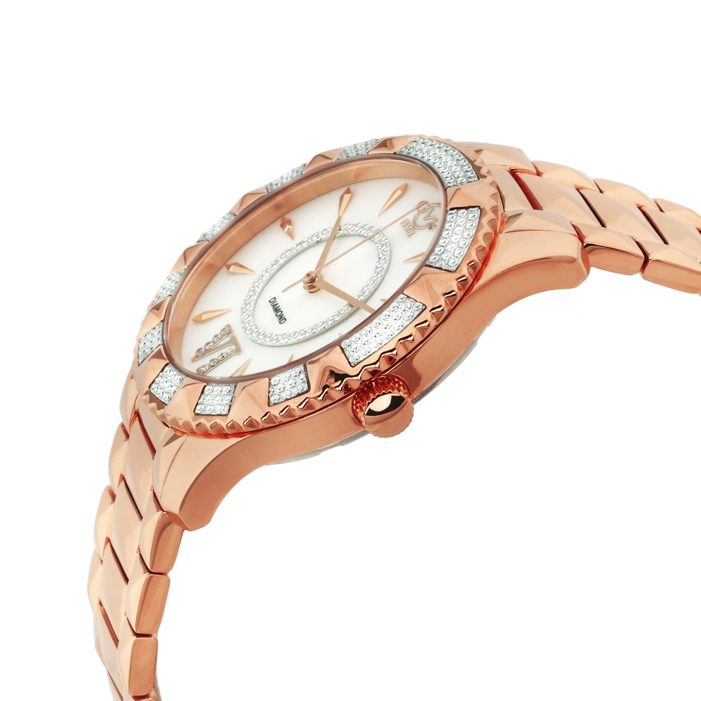 title:GV2 by Gevril Women's Venice 38.5mm Quartz Watch 11711-929;color:White Mother-of-Pearl