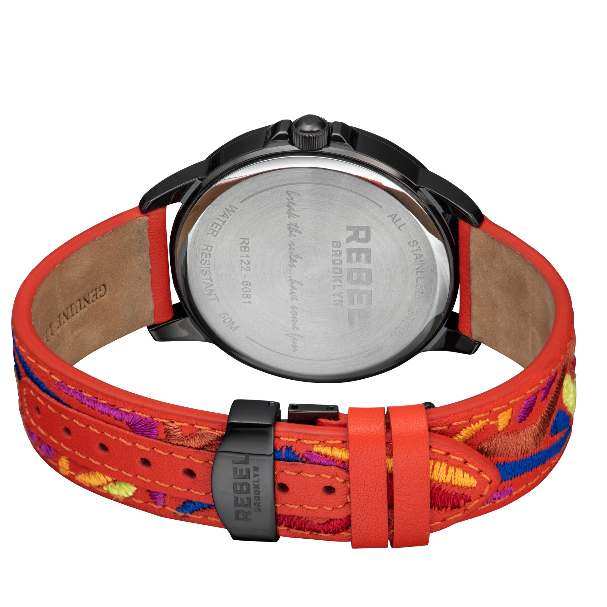 title:Rebel Women's Dumbo 42mm Quartz Watch RB122-6081;color:Coral Graffiti