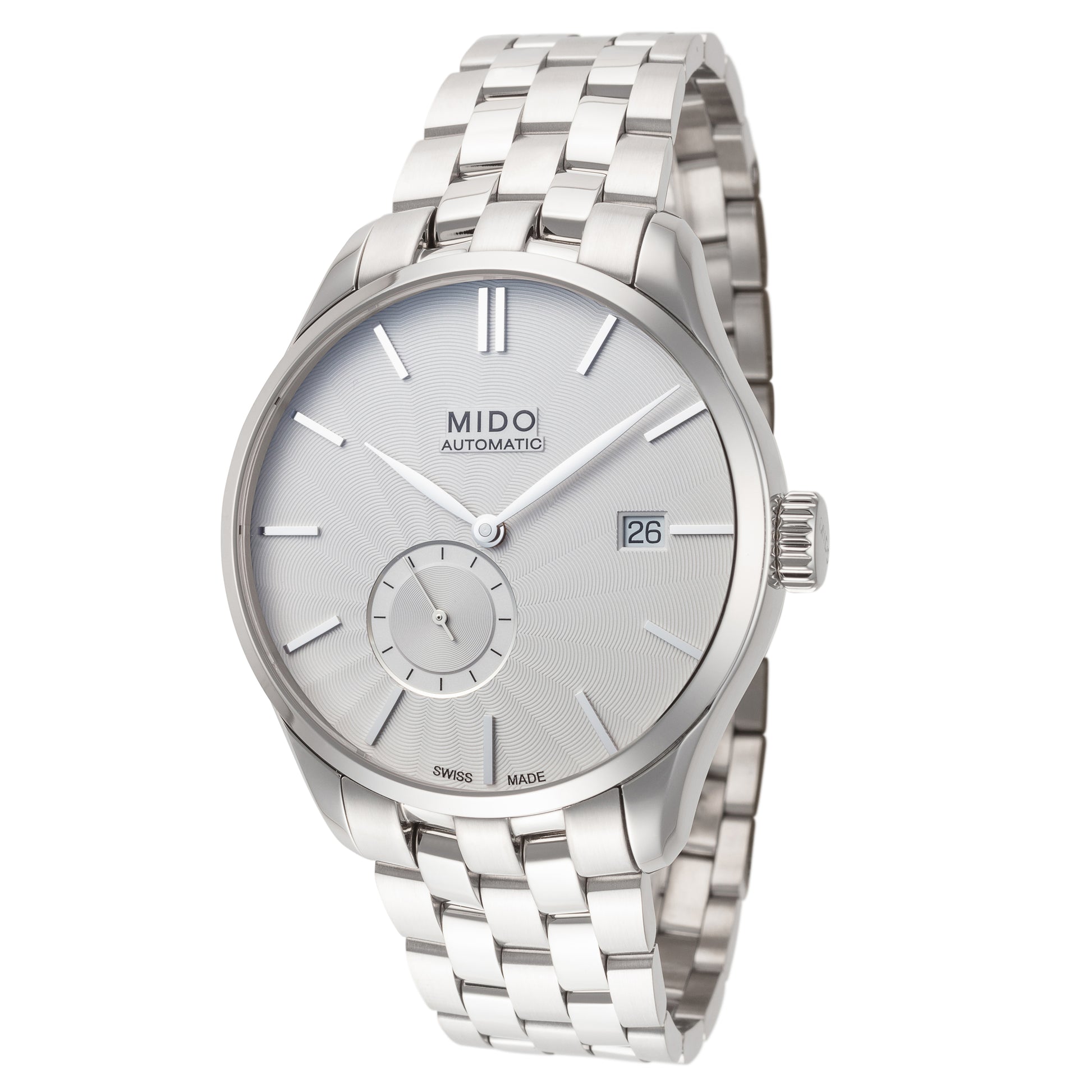 title:Mido Men's M0244281103100 Belluna II 40mm Automatic Watch;color:Silver