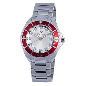 title:Calibre Men's Sea Knight 44mm Quartz Watch SC-5S2-04-001.4;color:White