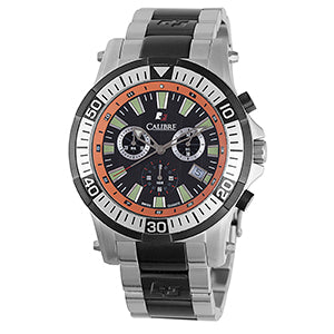 title:Calibre Men's Hawk Chrono 45mm Quartz Watch SC-5H2-04-007.079;color:Black