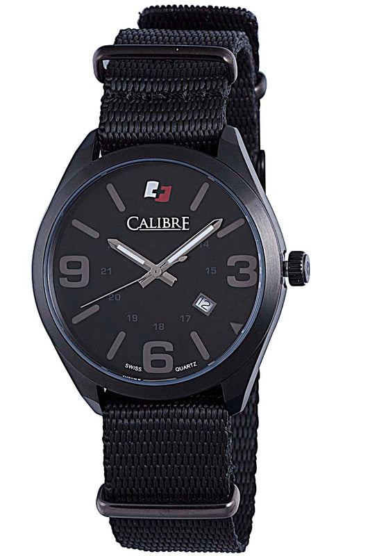 title:Calibre Men's Trooper 40mm Quartz Watch SC-4T2-13-007;color:Black