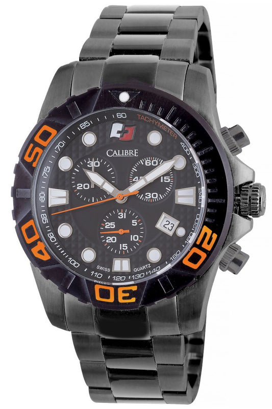 title:Calibre Men's Akron 42mm Quartz Watch SC-5A2-13-079;color:Black