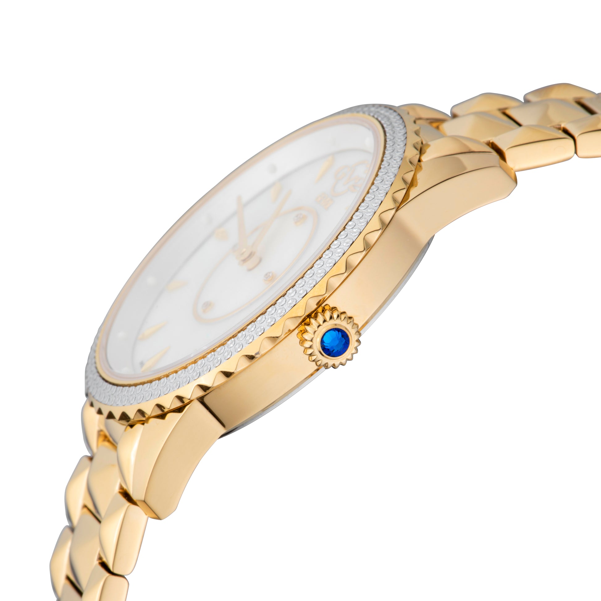 title:GV2 by Gevril Women's Siena 38mm Quartz Watch 11702-525;color:White Mother-of-Pearl