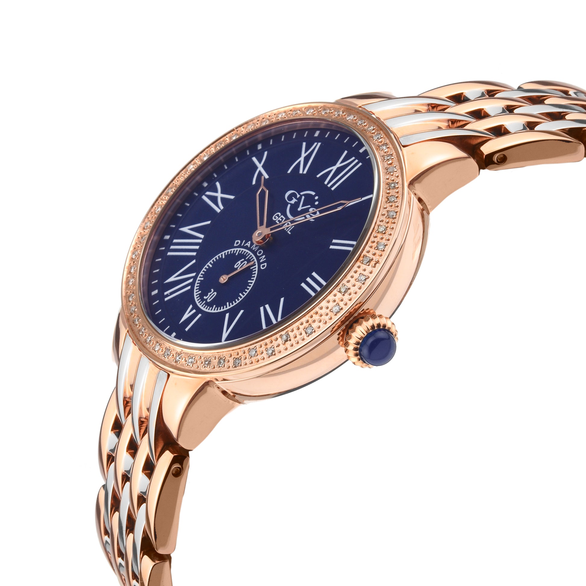 title:GV2 by Gevril Women's Astor 40mm Quartz Watch 9109;color:Blue