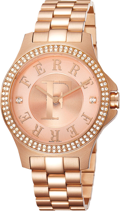 title:Ferre Milano Women's Felisa 36mm Quartz Watch FM1L022M0081;color:Rose Gold