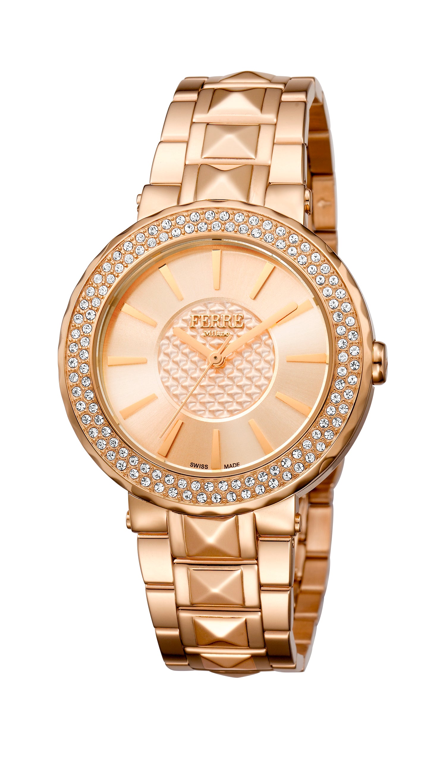 title:Ferre Milano Women's Novanta 36mm Quartz Watch FM1L058M0081;color:Rose Gold