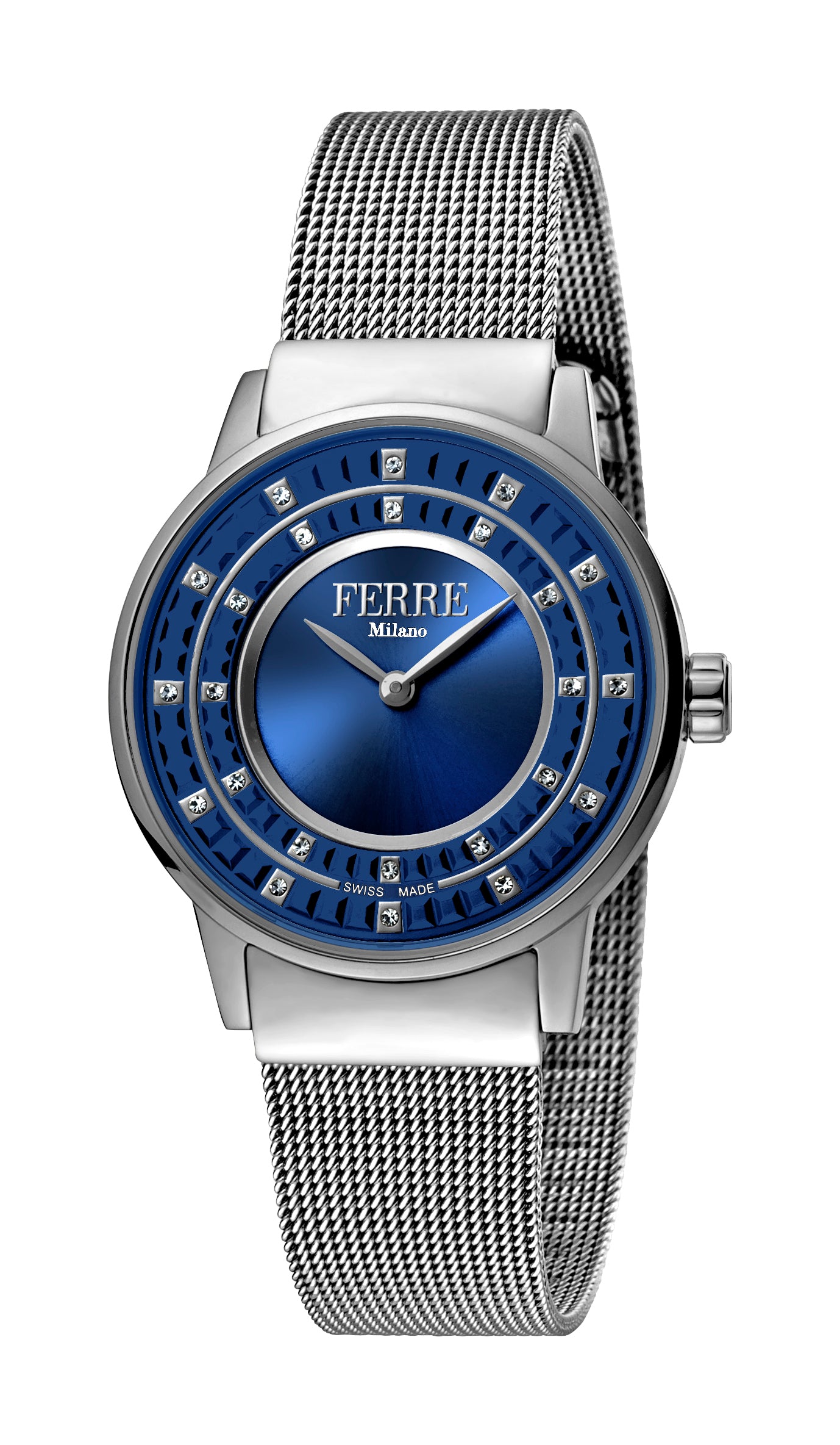 title:Ferre Milano Women's Donna Cremona 32mm Quartz Watch FM1L102M0051;color:Dark Blue