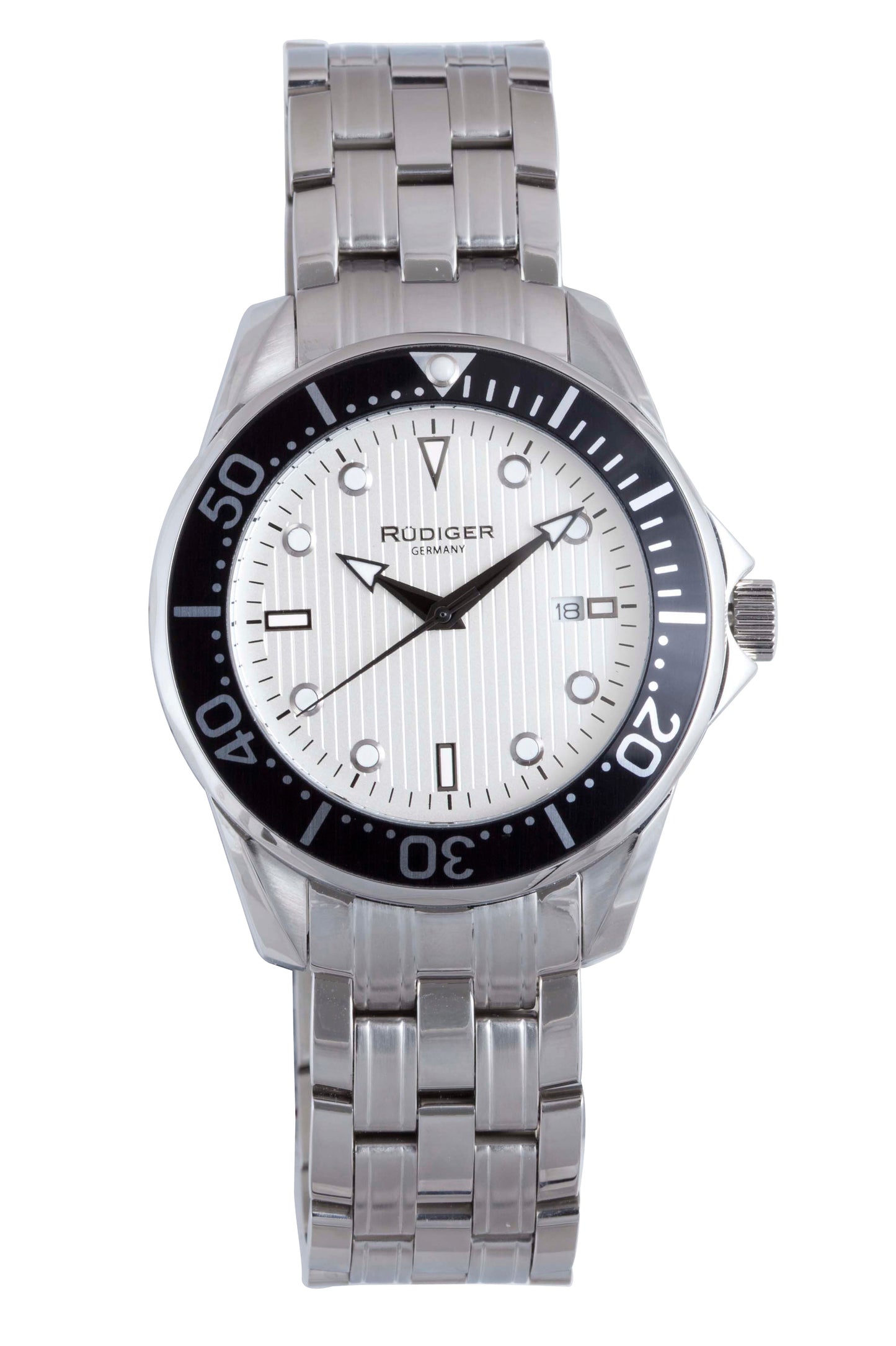 title:Rudiger Men's Chemnitz 42mm Quartz Watch R2000-04-001;color:Silver