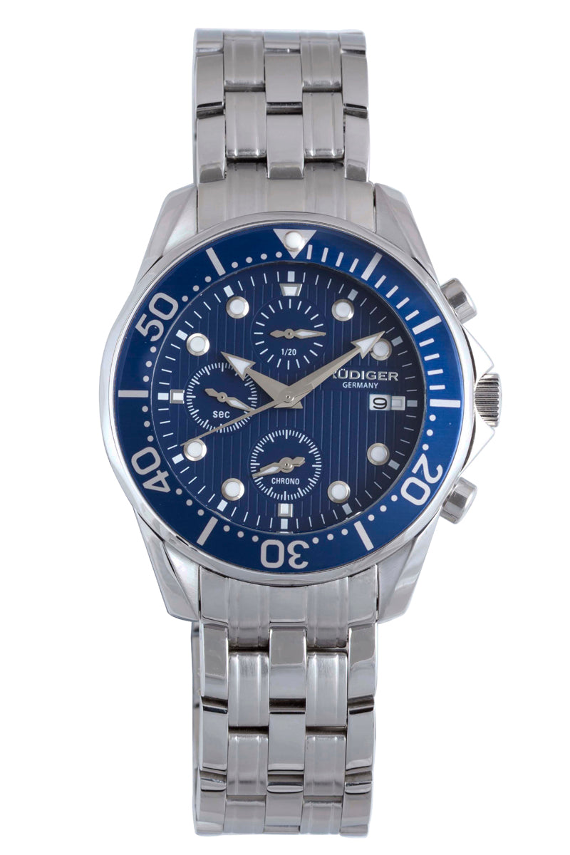 title:Rudiger Men's Chemnitz 42mm Quartz Watch R2001-04-003;color:Blue