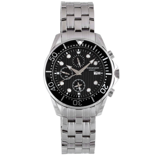 title:Rudiger Men's Chemnitz 42mm Quartz Watch R2001-04-007;color:Black