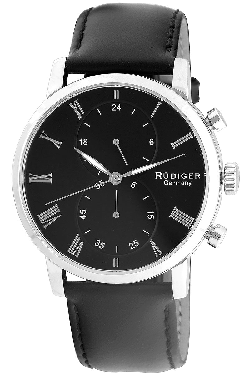 title:Rudiger Men's Bavaria 42mm Quartz Watch R2300-04-007;color:Black