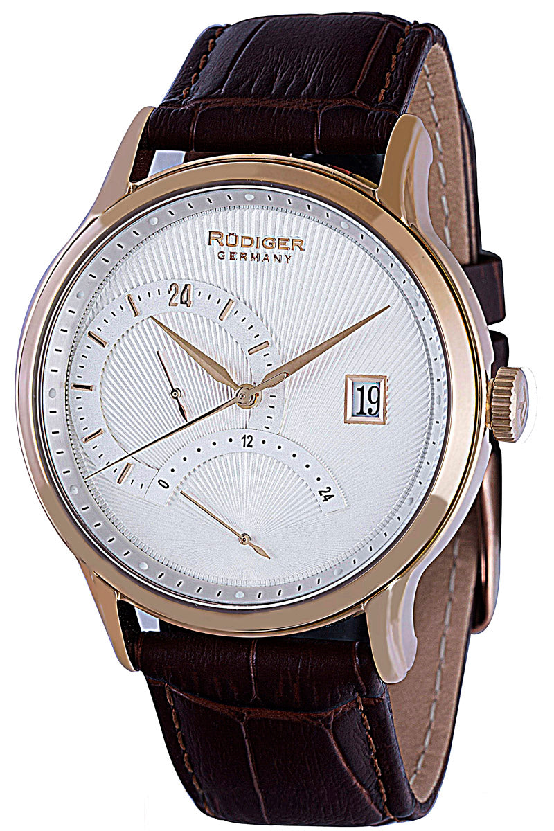 title:Rudiger Men's Aachen 42mm Quartz Watch R2700-09-001;color:Silver