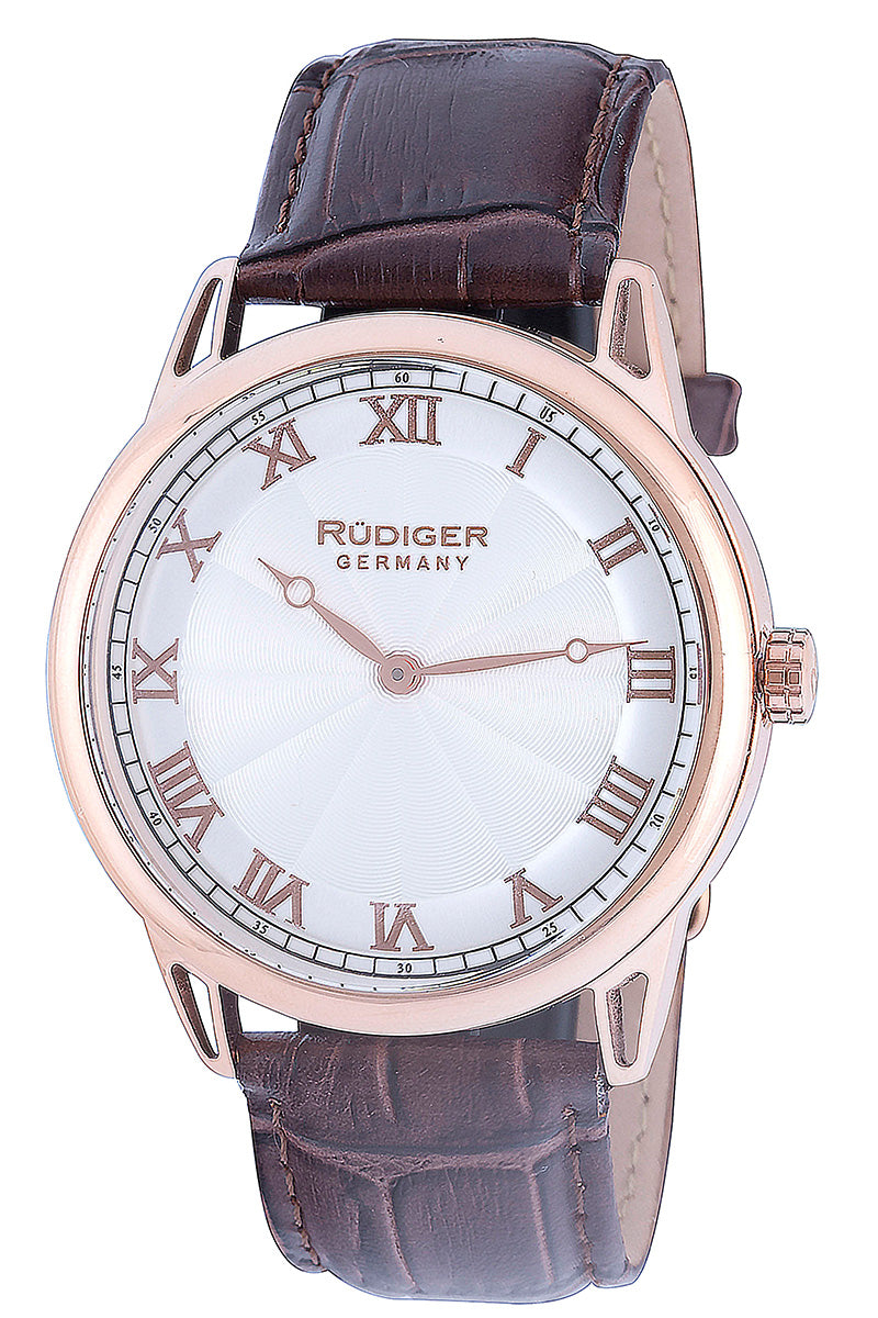 title:Rudiger Men's Ulm 42mm Quartz Watch R2800-09-001;color:Silver