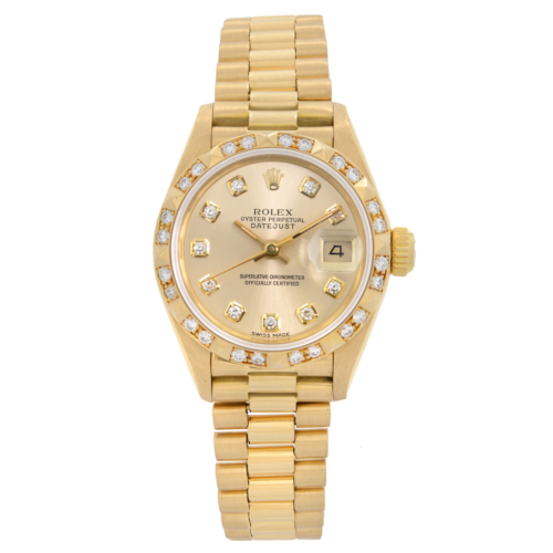 title:Rolex Datejust President 18K Gold Champagne Diamond Dial Ladies Watch  TFJ-142508677;color:not applicable