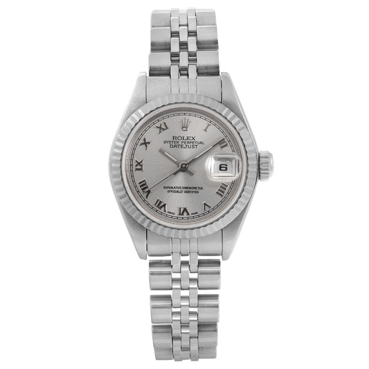 title:Rolex Datejust Steel Jubilee Silver Roman Dial Automatic Ladies Watch  TFJ-142508503;color:not applicable