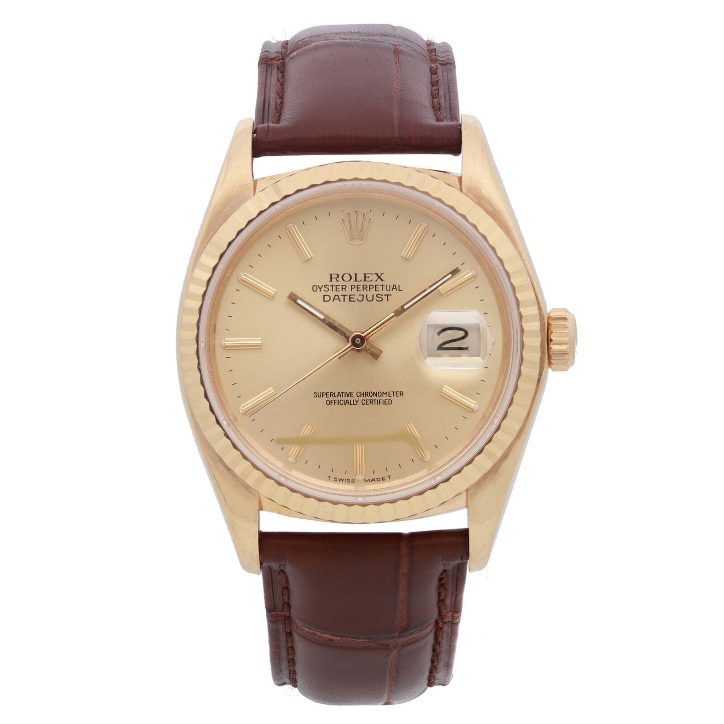 title:Rolex Datejust 36mm 18k Yellow Gold Champagne Dial Automatic Mens Watch  TFJ-142508305;color:not applicable