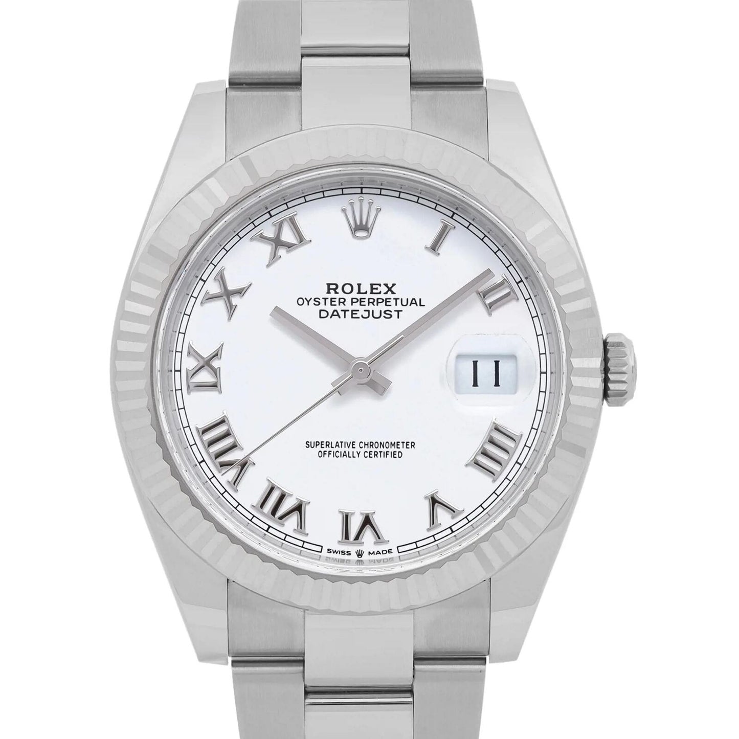 title:Rolex Datejust 41 Steel 18K White Gold White Dial Mens Automatic Watch  TFJ-142508288;color:not applicable