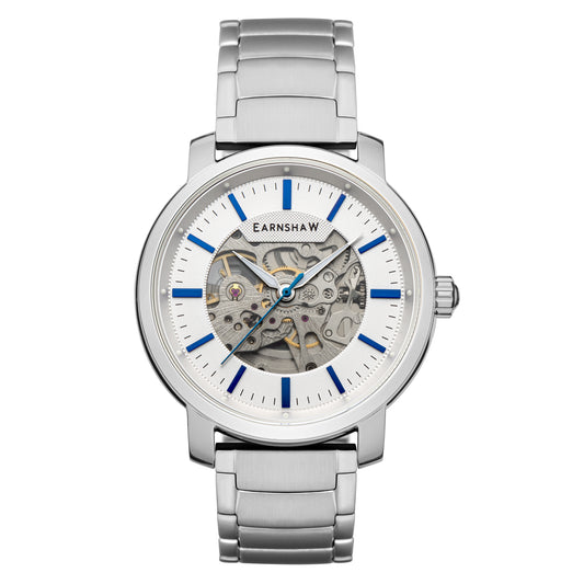 title:Thomas Earnshaw Men's ES-8214-44 New Holland 42.5mm Automatic Watch;color:Silver