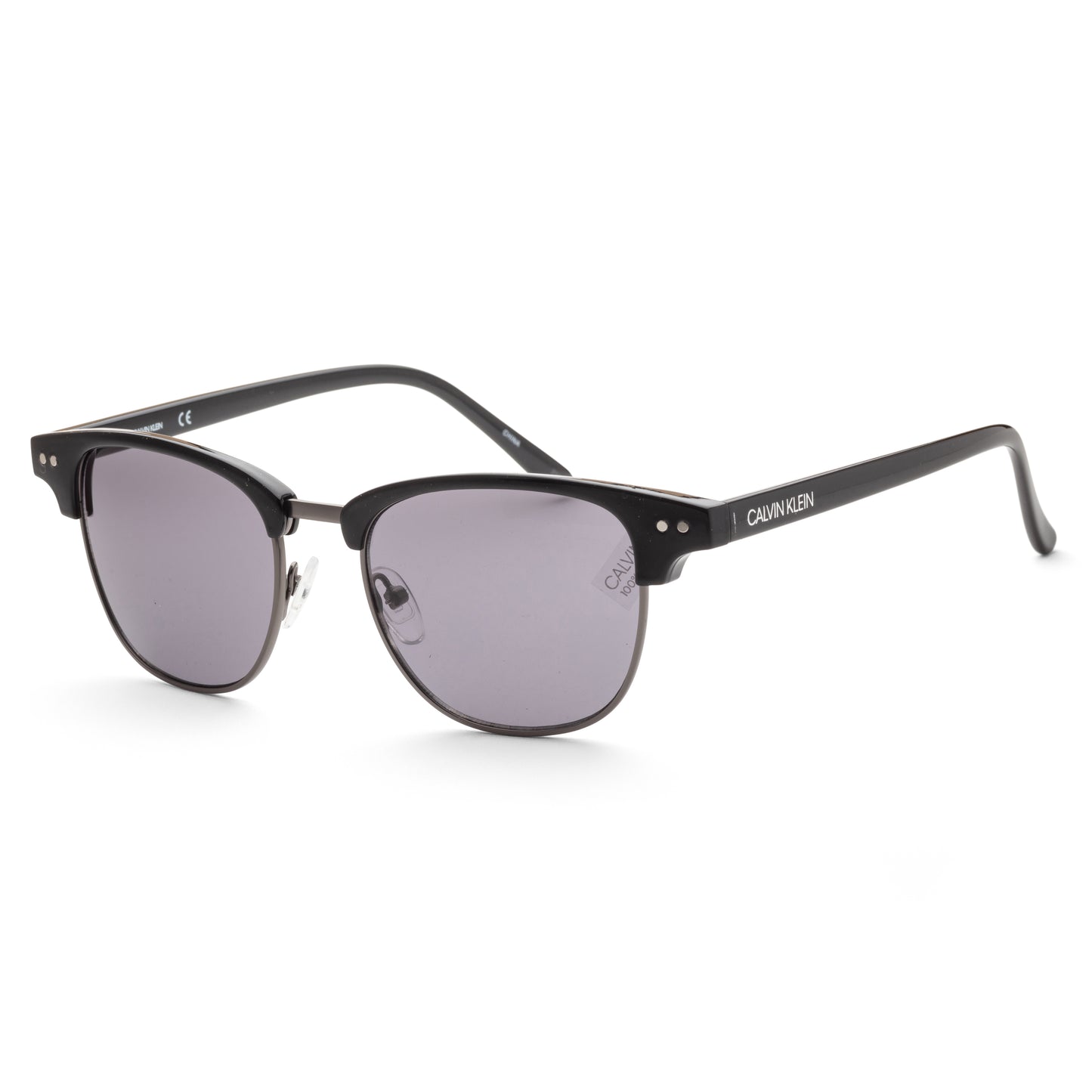 title:Calvin Klein Men's Fashion CK20314S-001 51mm Black Sunglasses;color:Black Frame, Grey Lens