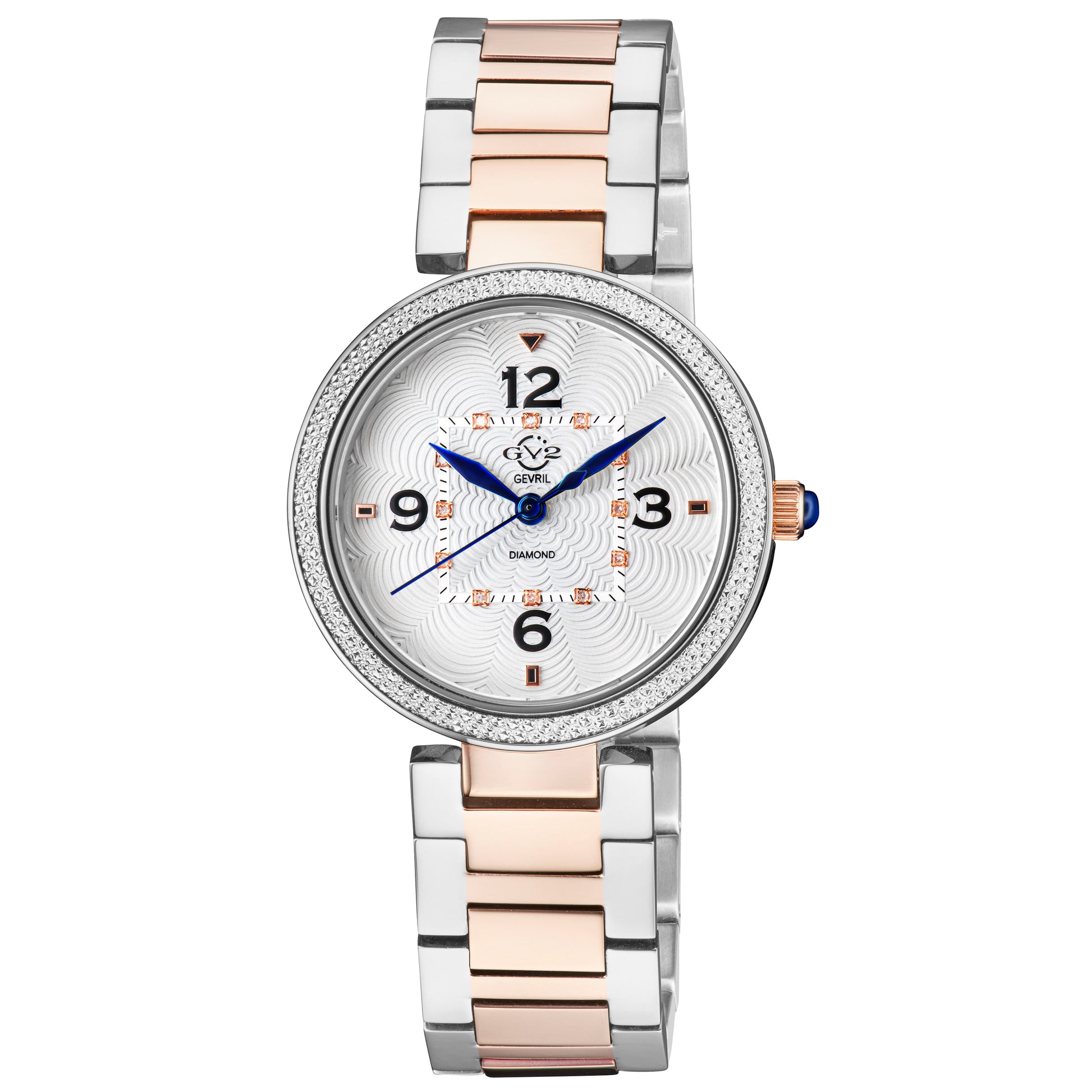 title:GV2 by Gevril Women's Piemonte 36mm Quartz Watch 14204B;color:White