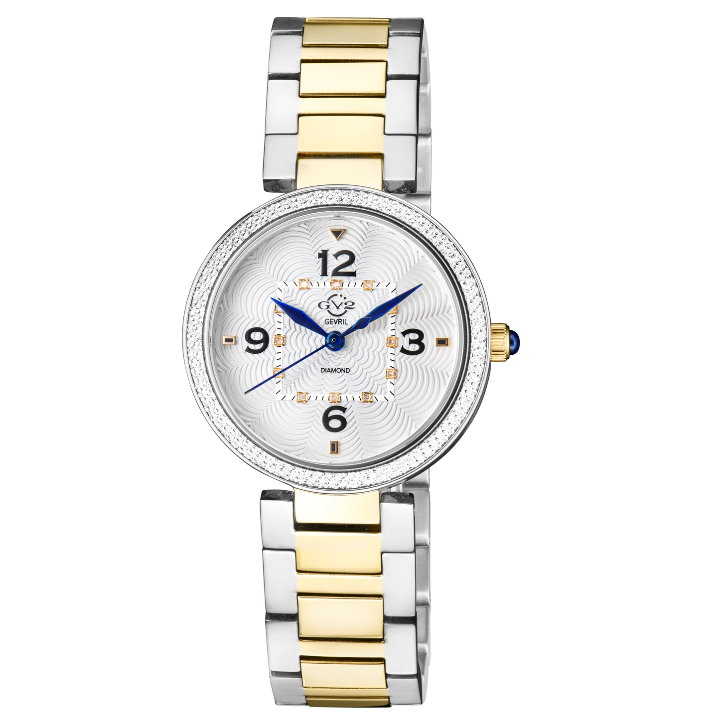 title:GV2 by Gevril Women's Piemonte 36mm Quartz Watch 14203B;color:White