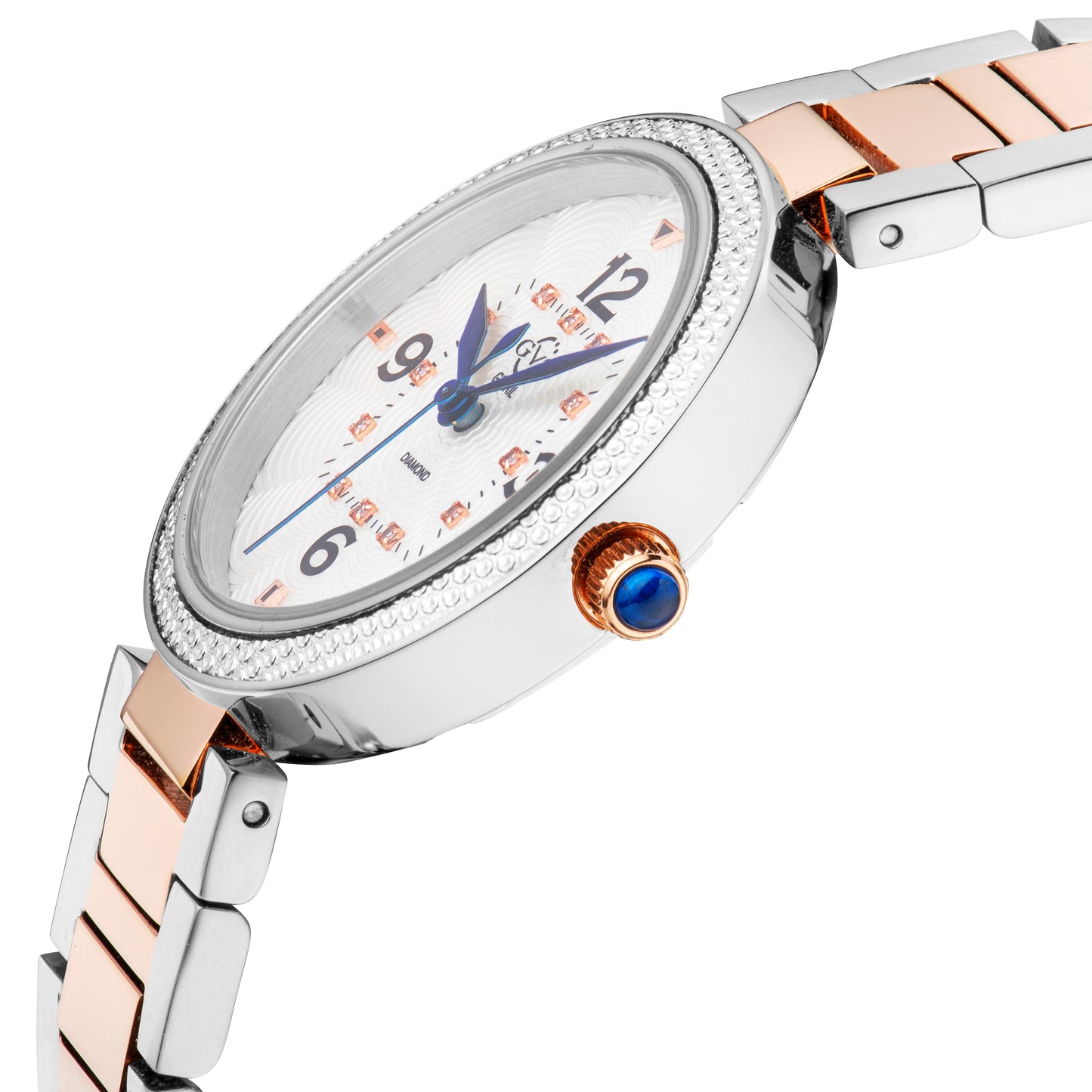 title:GV2 by Gevril Women's Piemonte 36mm Quartz Watch 14204B;color:White