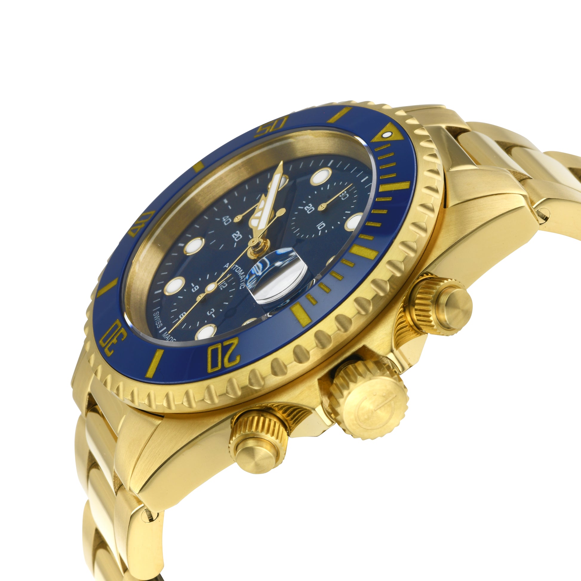 title:Gevril Men's Wall Street Chrono 43mm Automatic Watch 4153A;color:Blue