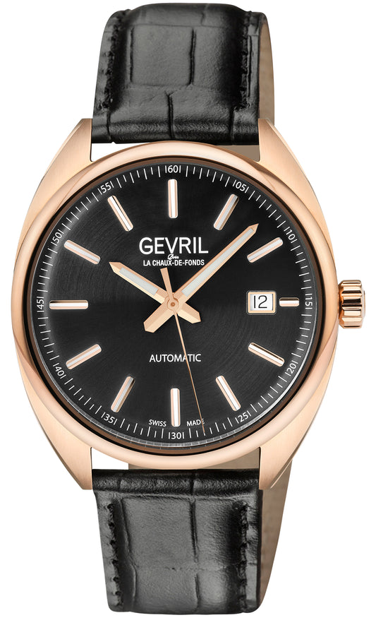 title:Gevril Men's Five Points 40mm Automatic Watch 48703A;color:Black