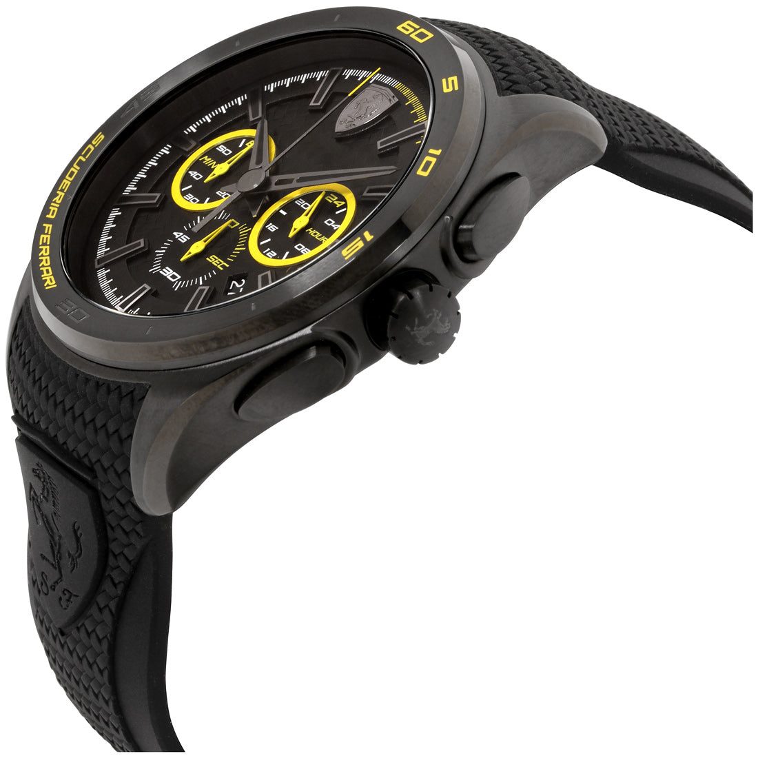 title:Ferrari Men's Gran Premio 46mm Quartz Watch 0830345;color:Black