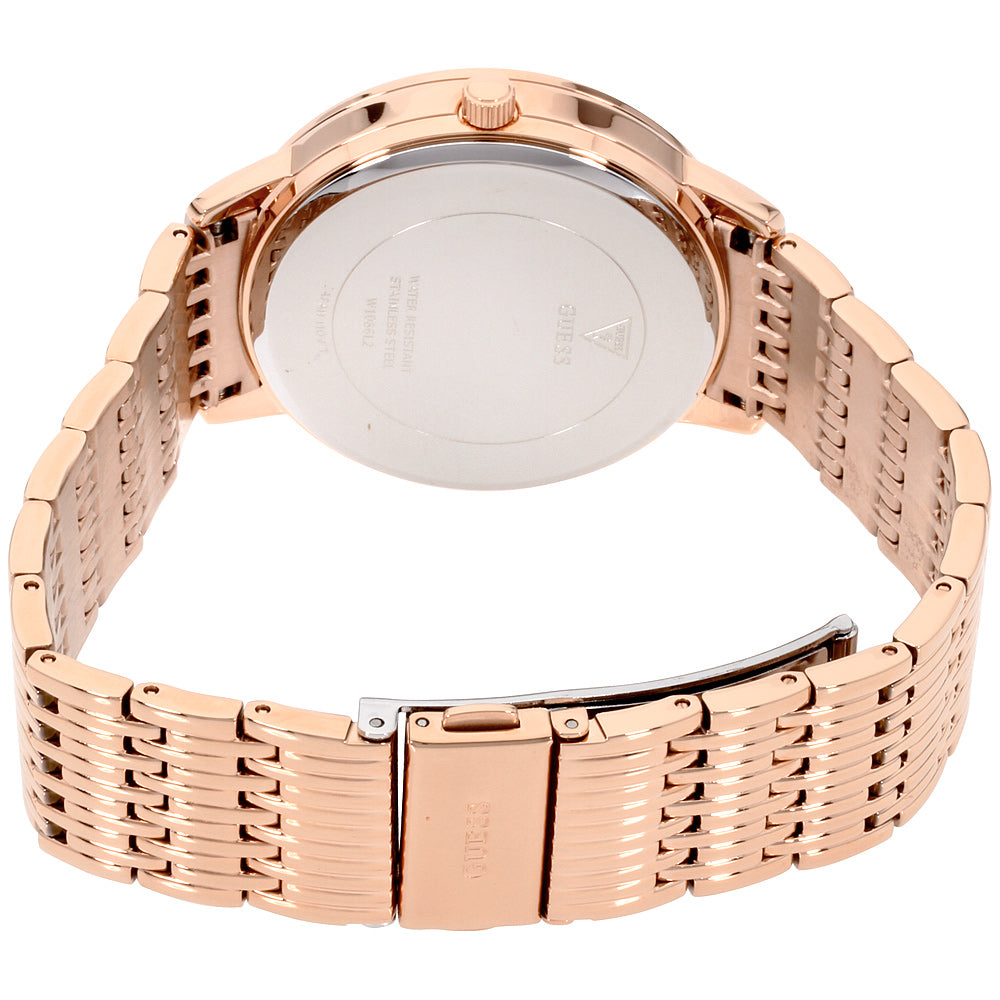 title:Guess Women's Lattice 38mm Quartz Watch W1086L2;color:Rose Gold