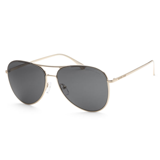 title:Michael Kors Women's 59mm Light Gold Sunglasses MK1089-101487-59;color:Light Gold frame, Dark Grey Solid lens