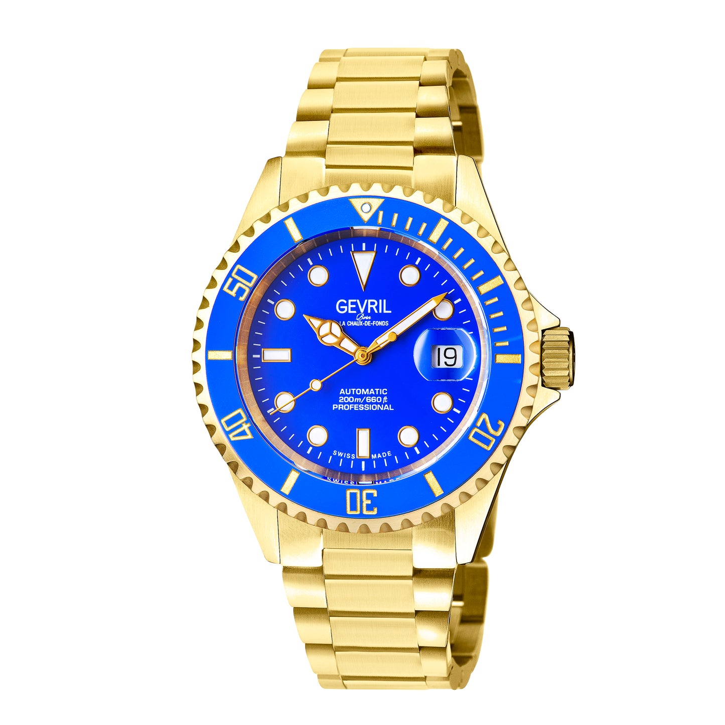 title:Gevril Men's Wallstreet 43mm Automatic Watch 4854A;color:Blue