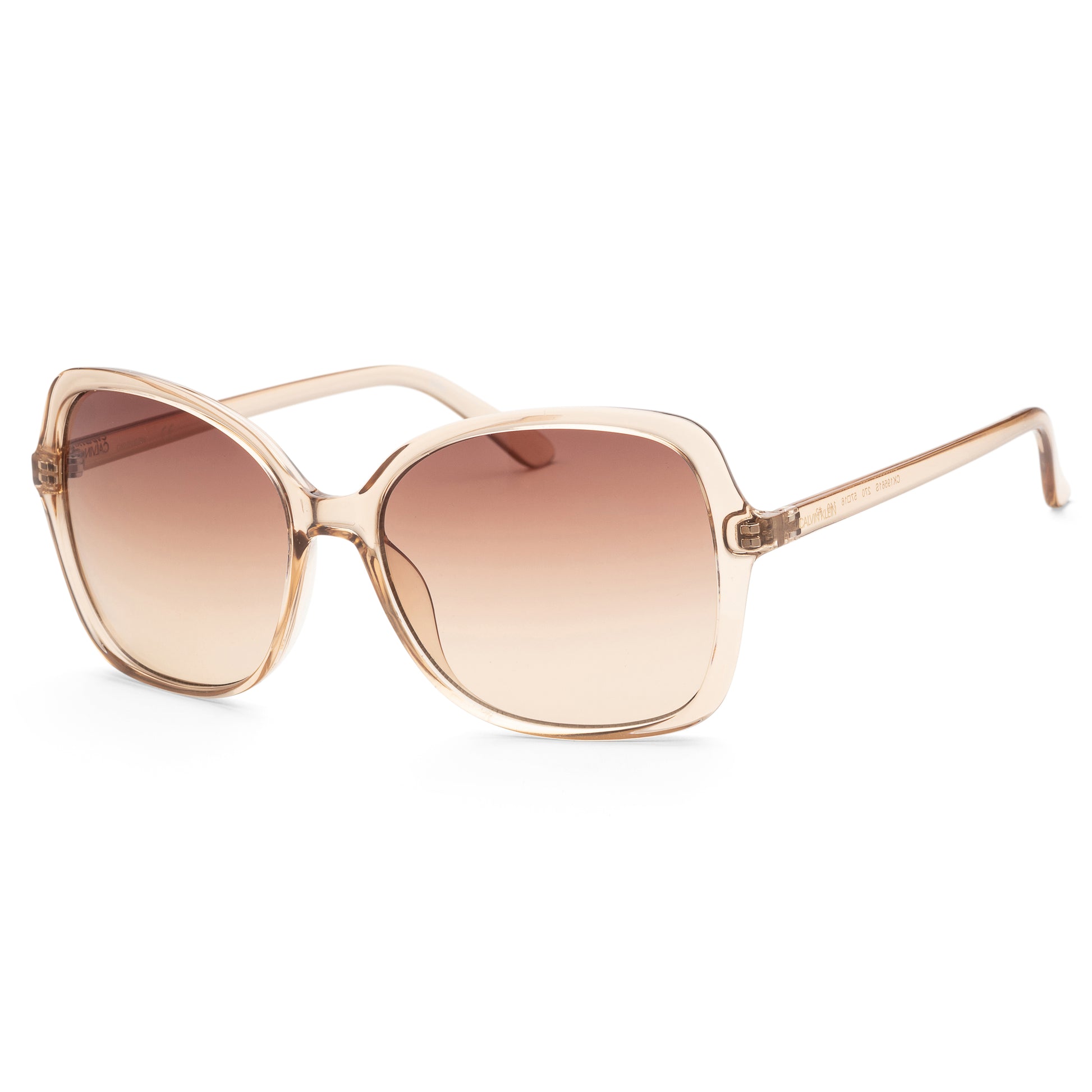 title:Calvin Klein Women's Fashion CK19561S-270 57mm Crystal Beige Sunglasses;color:Crystal Beige