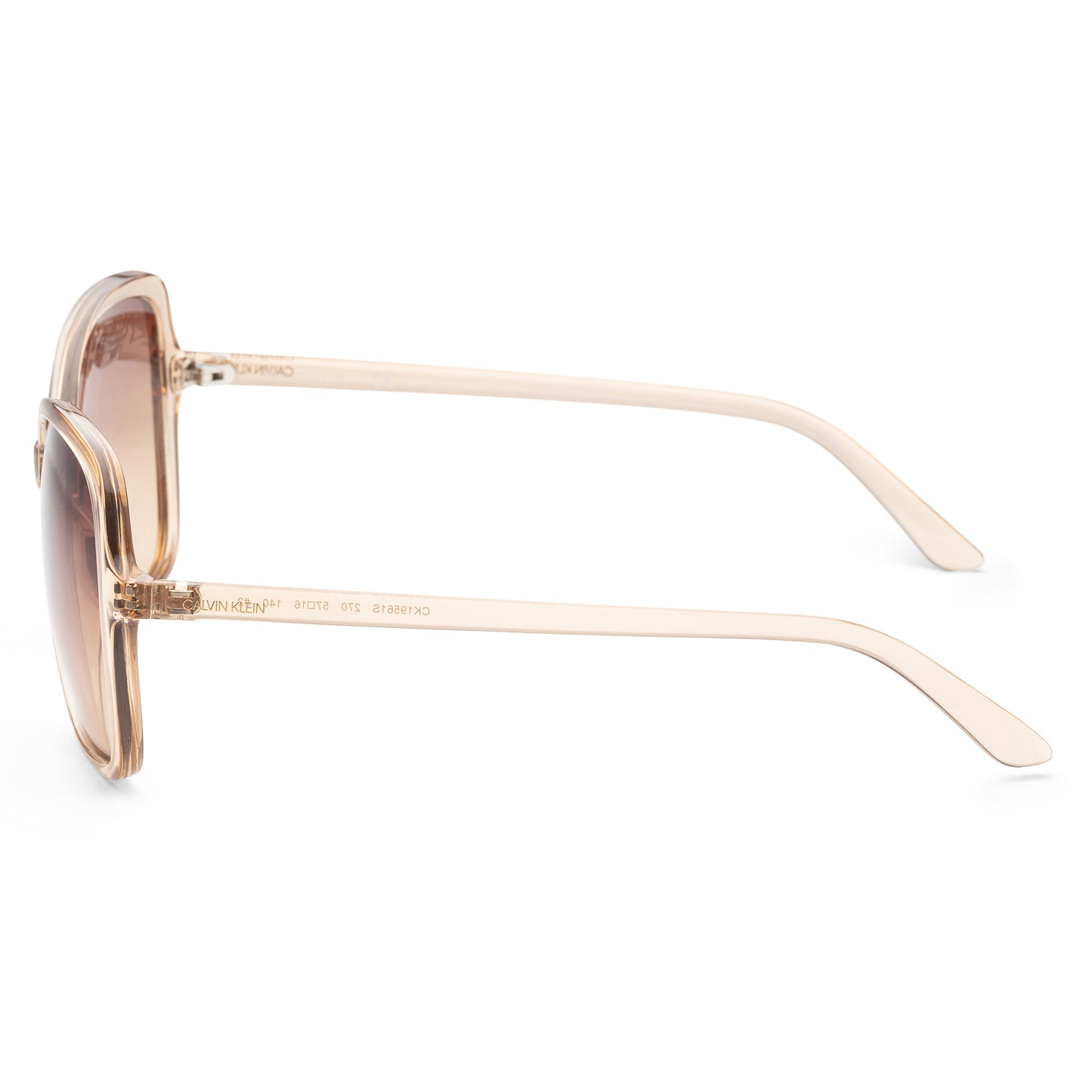 title:Calvin Klein Women's Fashion CK19561S-270 57mm Crystal Beige Sunglasses;color:Crystal Beige