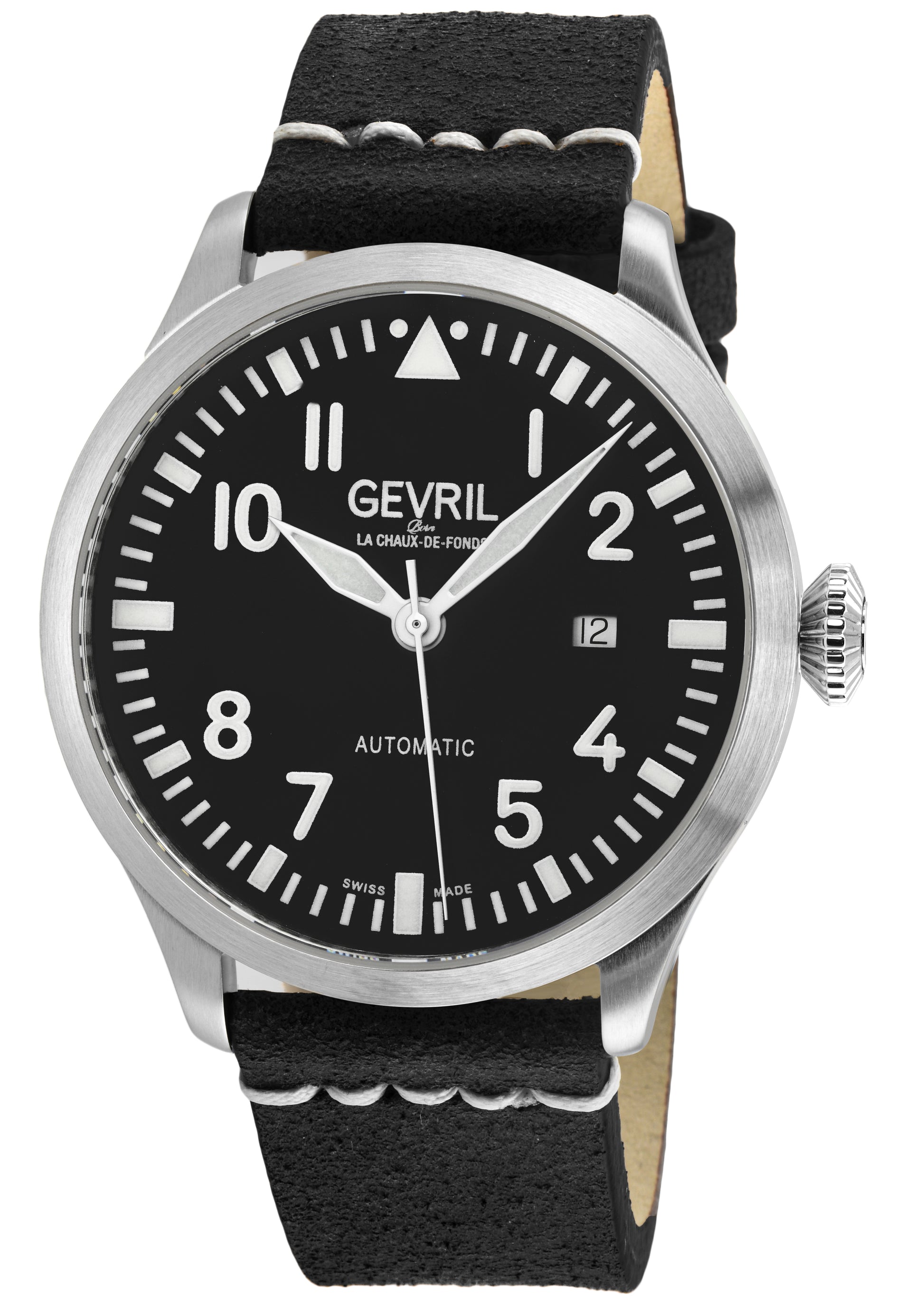 title:Gevril Men's Vaughn 44mm Automatic Watch 43502;color:Black