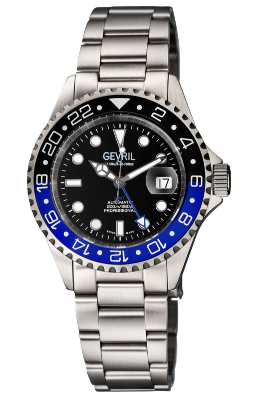 title:Gevril Men's Wall Street 43mm Automatic Watch 4953A;color:Black