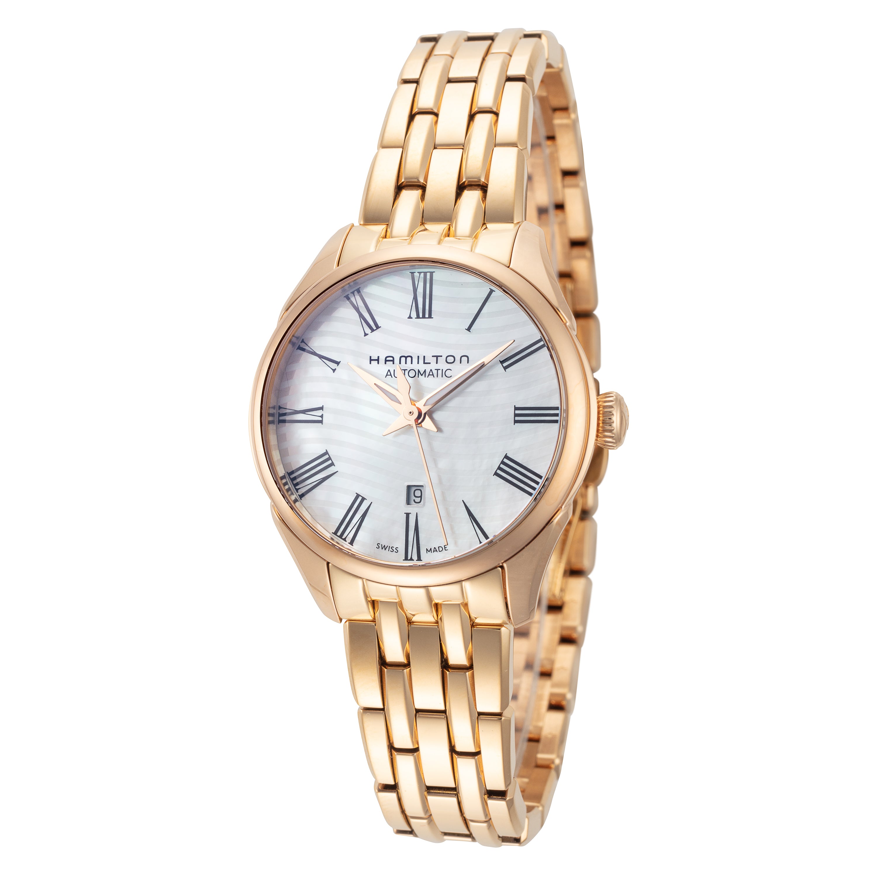 title:Hamilton Women's H42245191 Jazzmaster 30mm Automatic Watch;color:Rose Gold