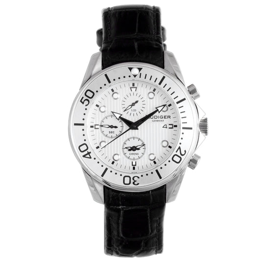 title:Rudiger Men's Chemnitz 42mm Quartz Watch R2001-04-001.1L;color:Silver