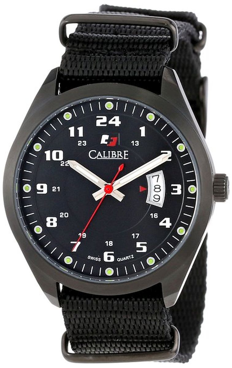 title:Calibre Men's Trooper 40mm Quartz Watch SC-4T1-13-007.7T;color:Black