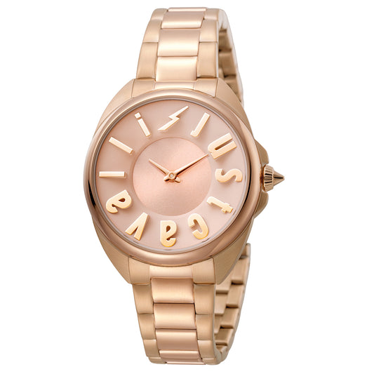 title:Just Cavalli Women's Logo 34mm Quartz Watch JC1L008M0095;color:Rose Gold