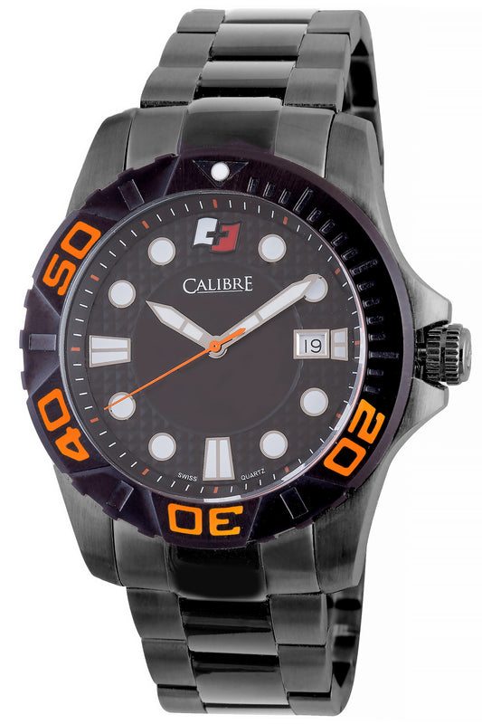 title:Calibre Men's Akron 42mm Quartz Watch SC-5A1-13-079.10;color:Black