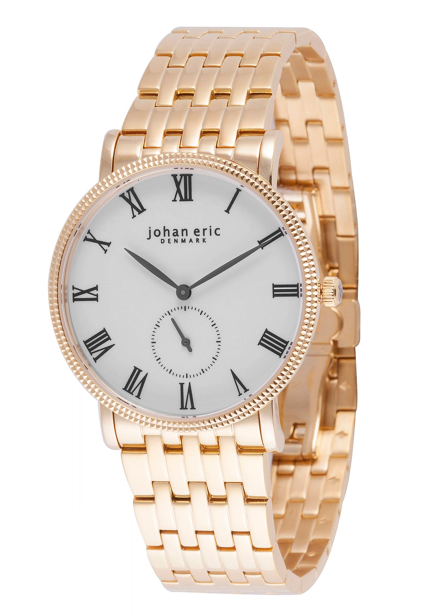 title:Johan Eric Men's Holstebro 37mm Quartz Watch JE-H1000-09-001B;color:White