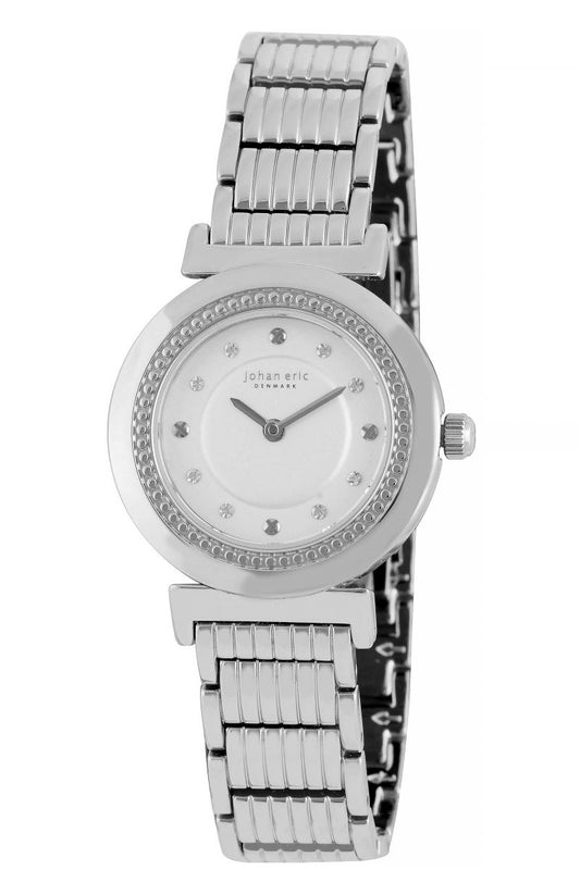 title:Johan Eric Women's Djursland 30mm Quartz Watch JE1200-04-001B;color:Silver