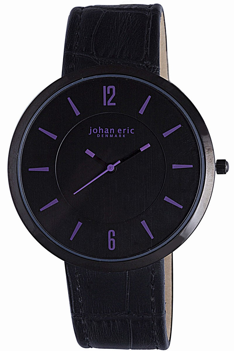 title:Johan Eric Women's Vejle 41mm Quartz Watch JE5001-13-007A;color:Black