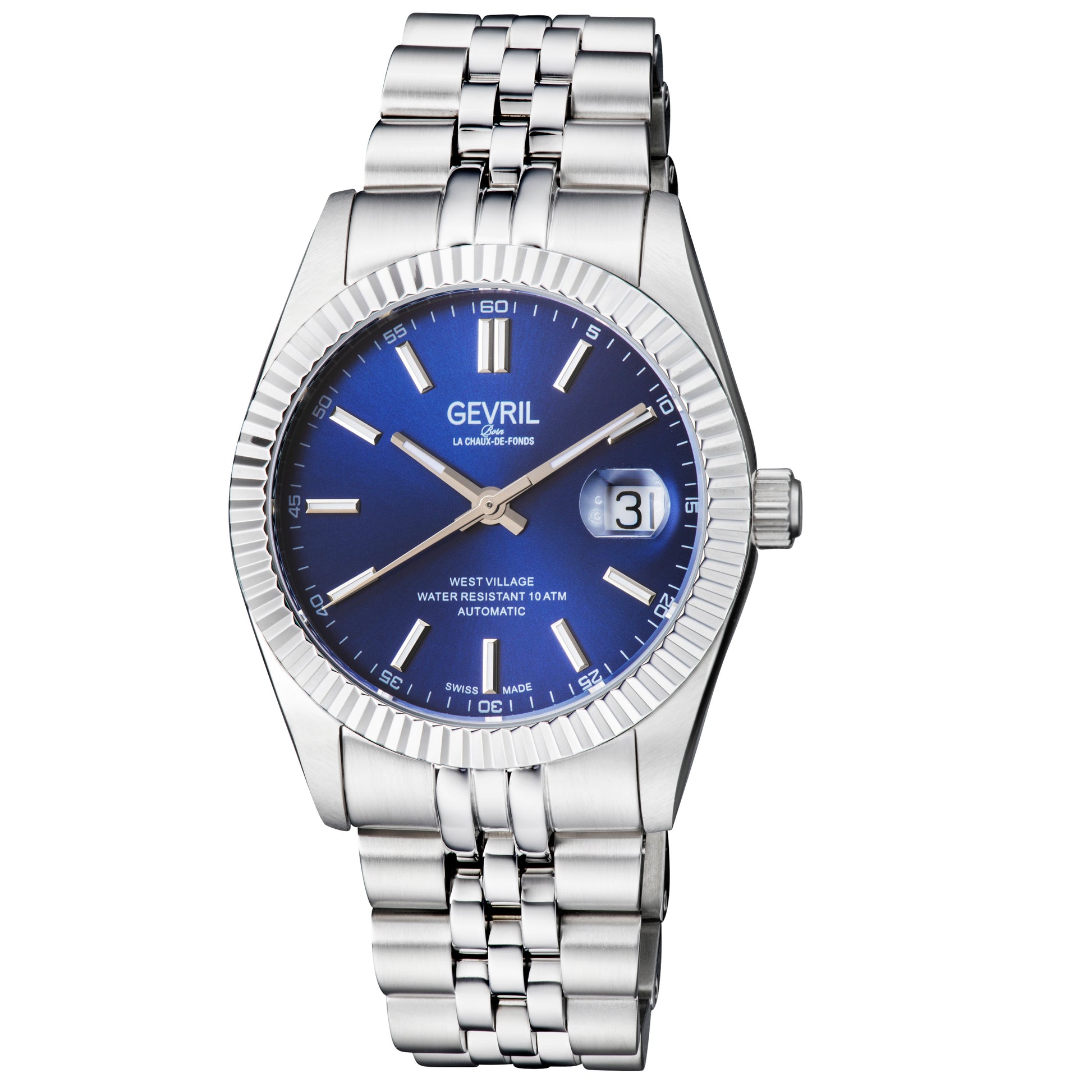 title:Gevril Men's West Village 40mm Automatic Watch 48900;color:Blue