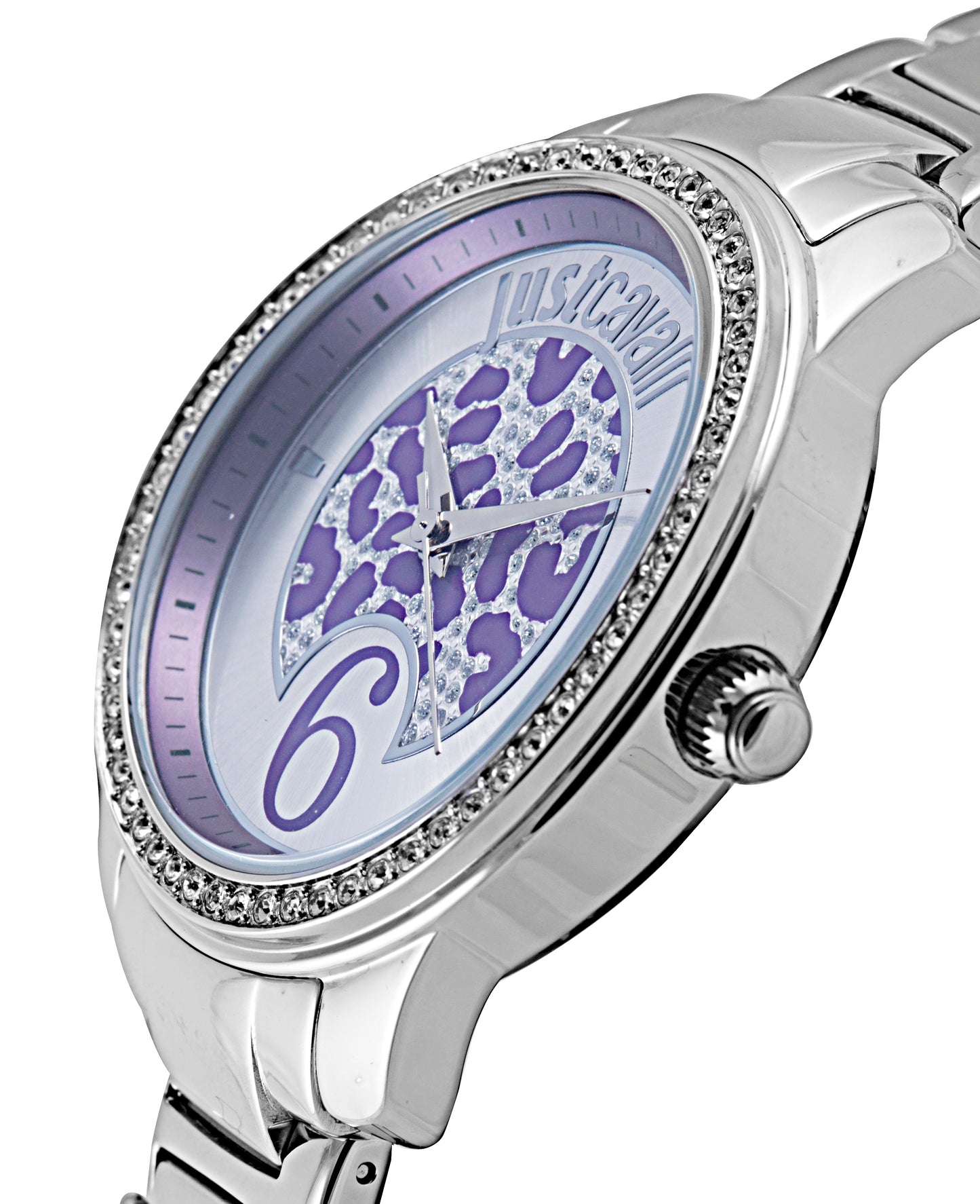 title:Just Cavalli Women's Shiny Crystals 36mm Quartz Watch R7253196501;color:White