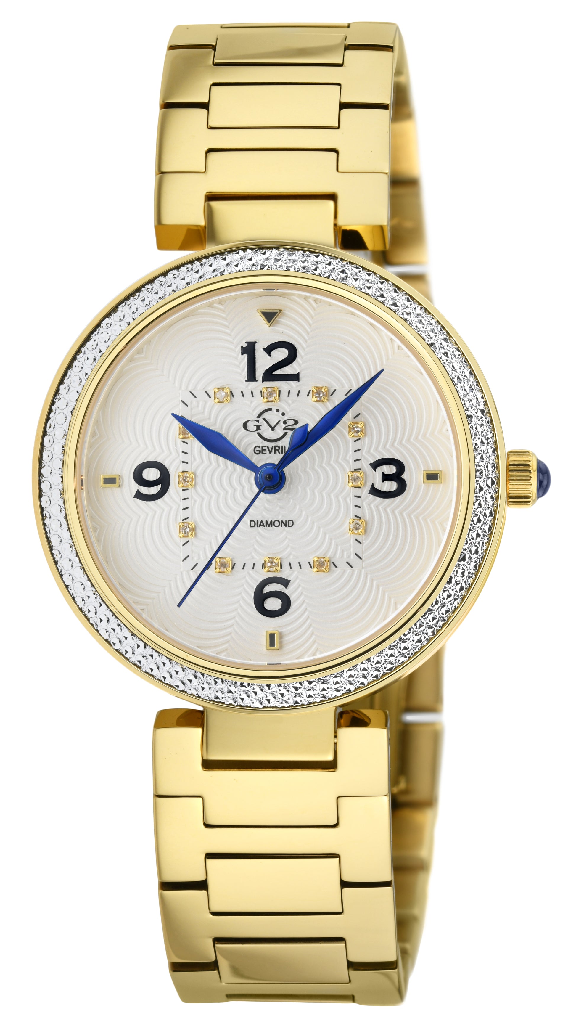 title:GV2 by Gevril Women's Piemonte 36mm Quartz Watch 14201B;color:White